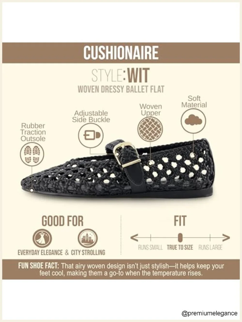 Hand Woven Mary Jane Ballet Flat with Adjustable Buckle Braided Strap and